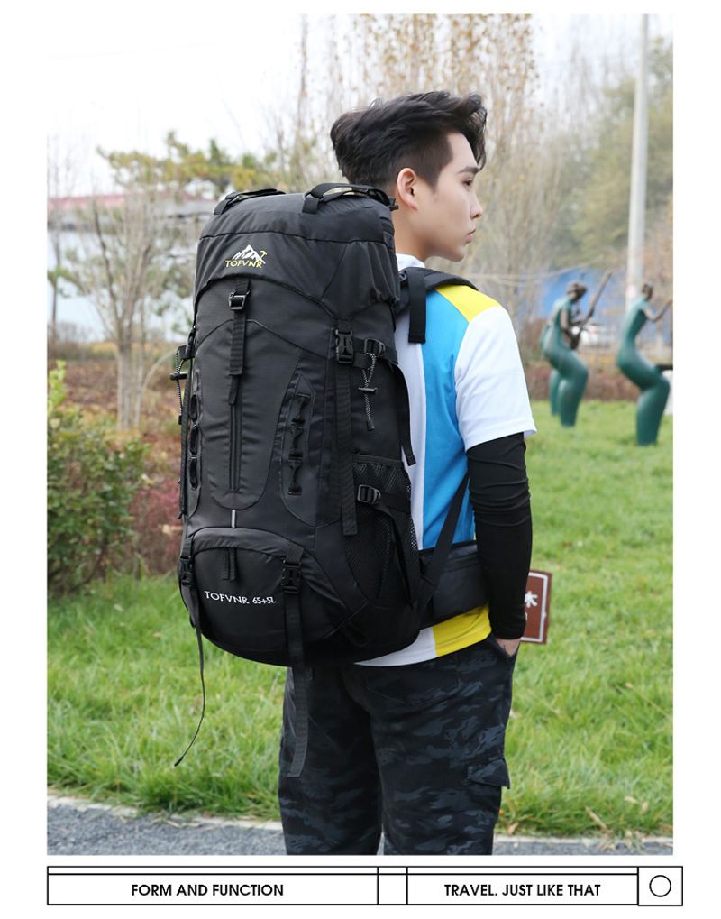 New multi-functional backpack outdoor hiking bag travel large capacity wear-resistant shoulders_voghion.com
