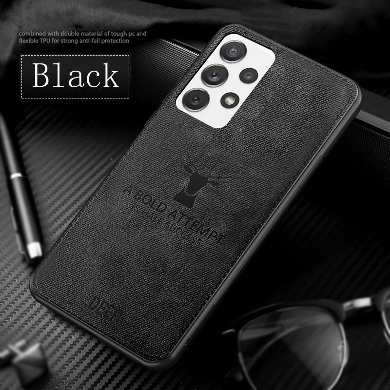 Deer Patterned Hard Cover S24 A52 A54 5G Phone Case For Samsung Galaxy S22 Ultra S23 FE_voghion.com