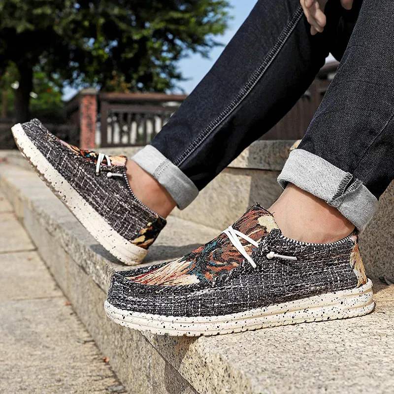 Canvas Sneakers Casual Fashion Denim Atmungsaktive Herren Walking Flats Outdoor Plus Size 49 Herrenschuhe Loafers 240626_voghion.com