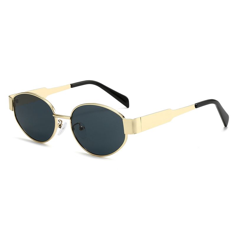 Occhiali da sole alla moda in metallo per uomo e donna ellittici_voghion.com