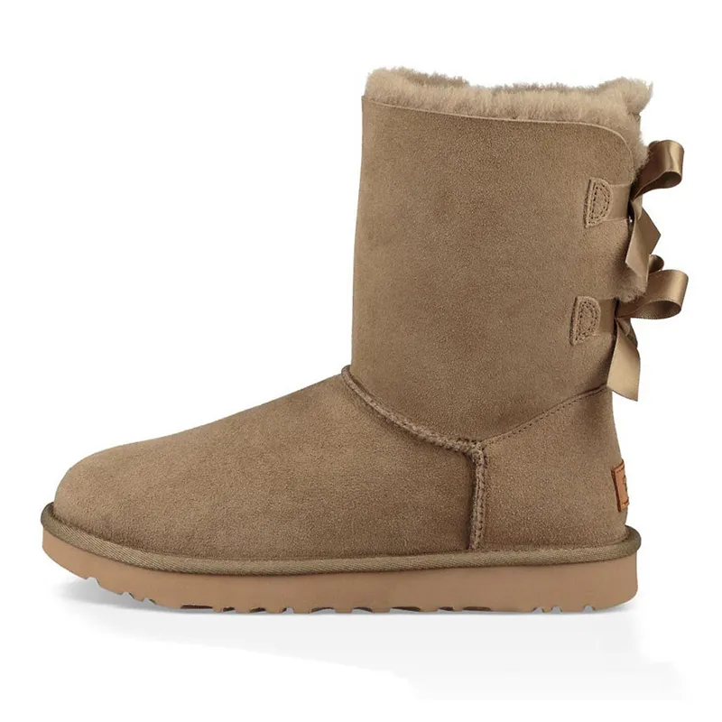 Snow Designer boots Women Winter Fashion Australia Classic Slip-On Short Ankle Knee Bow girl MINI Bailey Boot Womens_voghion.com