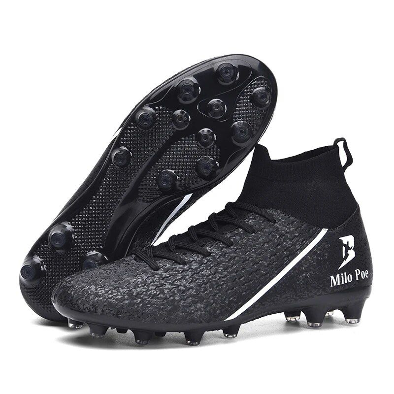 Fußballstollen Outdoor Herren Fußball Anti-Rutsch-Verschleißfeste Trainingsschuhe Lange Spikes Knöchelspiel-Turnschuhe Futsal_voghion.com