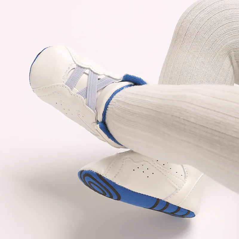 Muoti korkeavartiset vauvan pojat tytöt vauvan koripallo littlesprouts urheilukengät rento liukumaton ensiaskelkengät_voghion.com