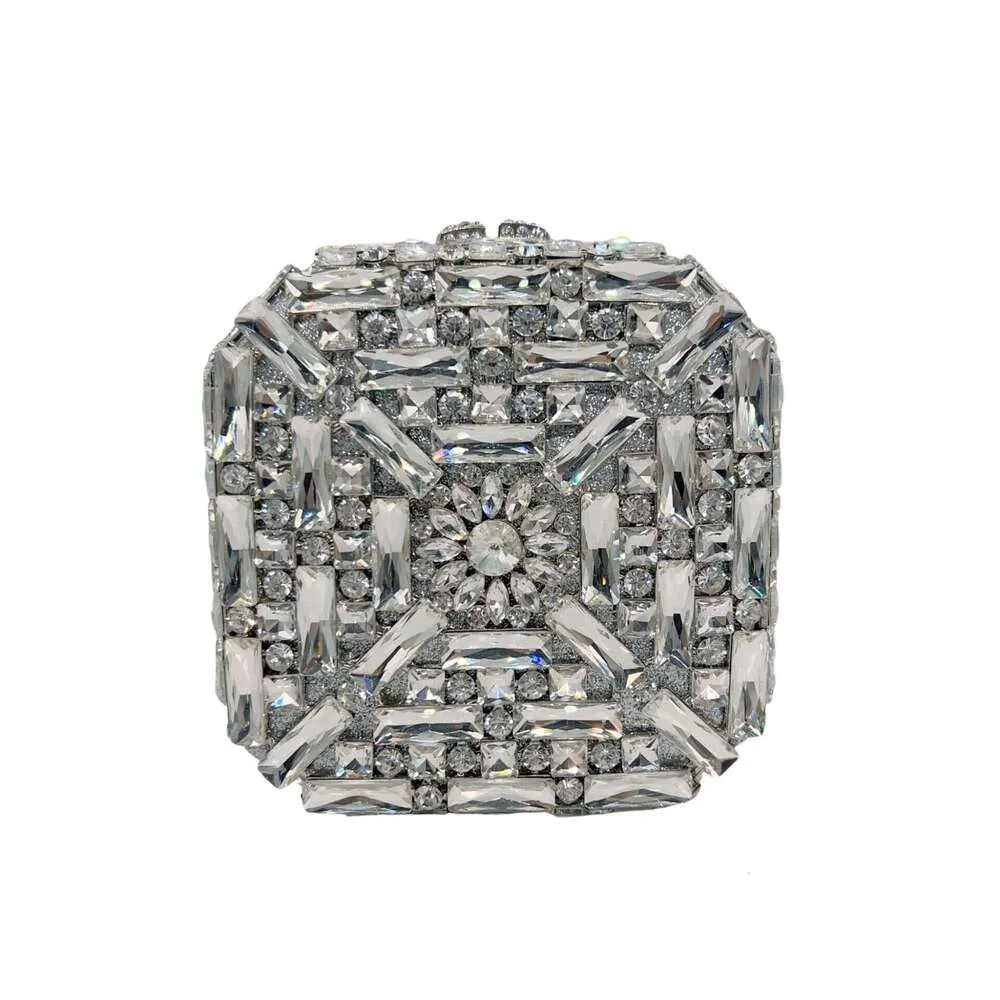 Women's Clutch Bag With Stones For Evening Banquet And Wedding_voghion.com