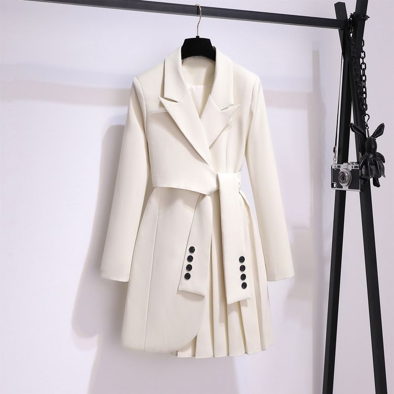 Damenbekleidung Design Nischentaille Schmales Kleid_voghion.com