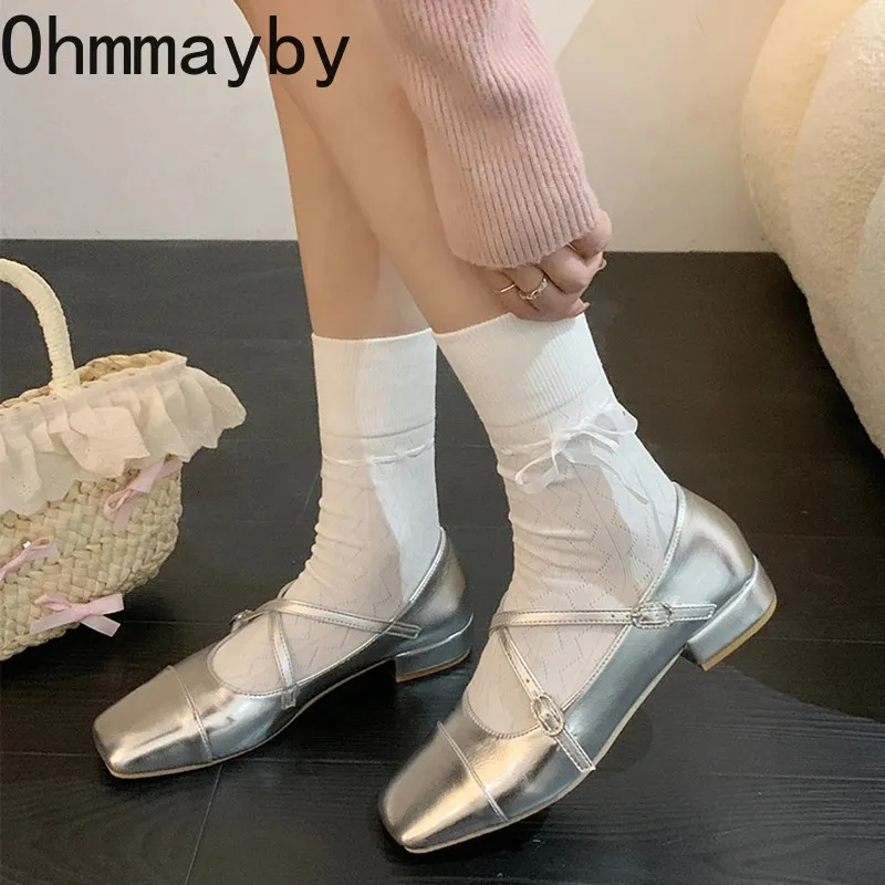 Scarpe da donna primavera autunno con fibbia in cristallo poco profondo, stile da strada, da festa, Mary Jane, alla moda, 240617_voghion.com