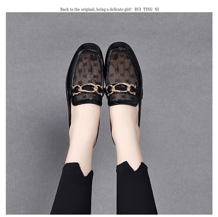 PLOVER hakiki deri örgü 2024 yeni yarım terlik_voghion.com