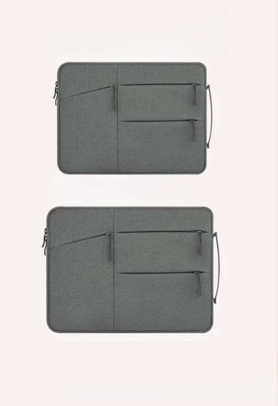 Dubbellaags dikke pluche handtas, 8-inch laptoptas voor casual gebruik_voghion.com