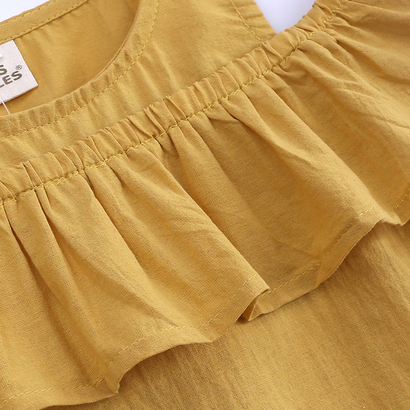 Mamma e bambini Abbigliamento per bambini consegna di un pezzo per ragazze vestito top per bambini con spalle scoperte + pantaloncini vestito a due pezzi abbigliamento per bambini alla moda_voghion.com