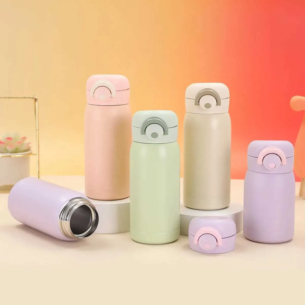Mini Thermos 220ml/350ml Pocket Cup Stainless Steel Thermal Coffee G Vacuum Flask Insulated Hot Water Bottle Kids Gift_voghion.com