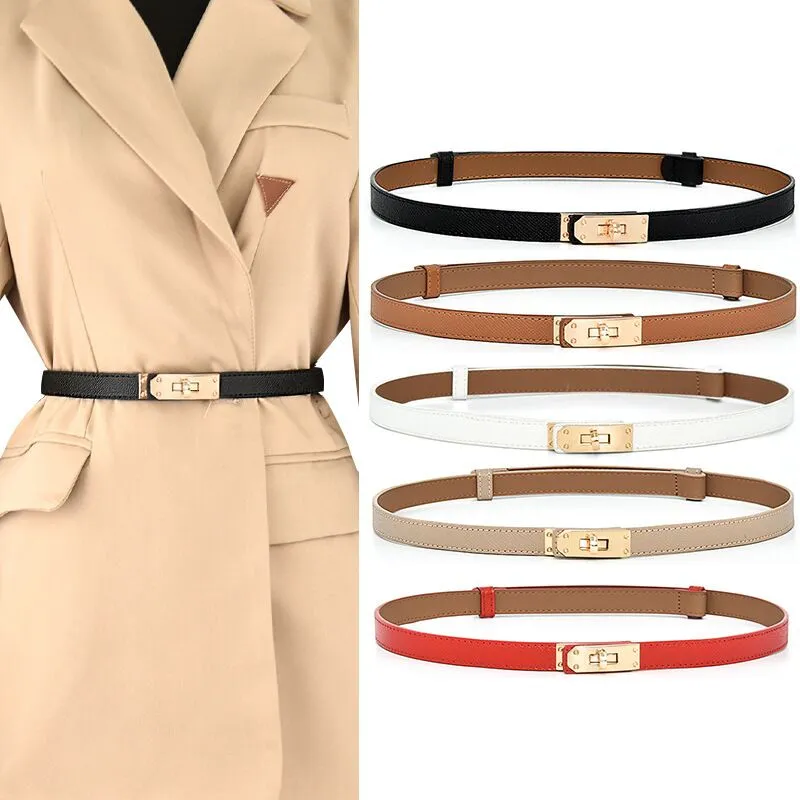 Dames designer riemen voor mannen vrouwen gurtel kleine gesp verguld goud sier smal rustig wit oranje dun vrouw riem shirt_voghion.com