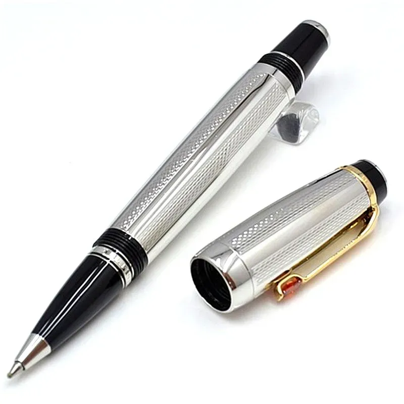 wholesale Wholesale Top High Quality Writing Pen Golden Silver Wave Point Design Rollerball Fountain Pens Office School Supplies With Diamond And_voghion.com