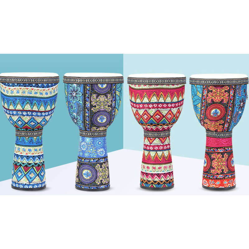 Drum 8-inch Kindergarten Children's Ultra Lightweight PVC Sheepskin Fabric Hand Drum 10 Inches_voghion.com