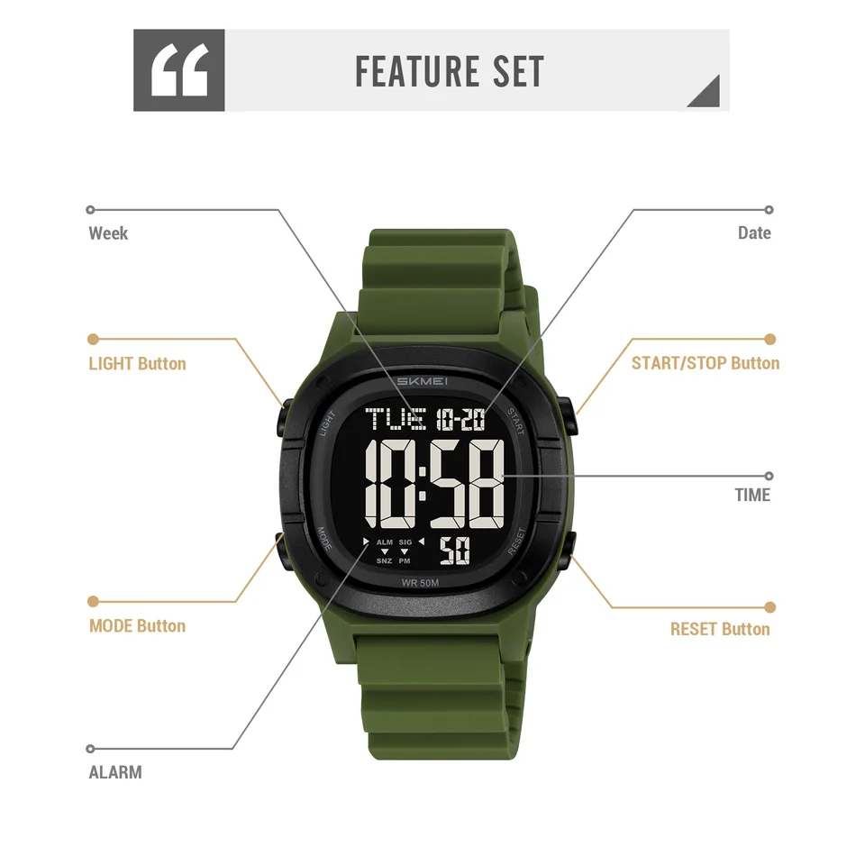 Men's Digital Sport Watch Waterproof Countdown Stopwatch Mens_voghion.com