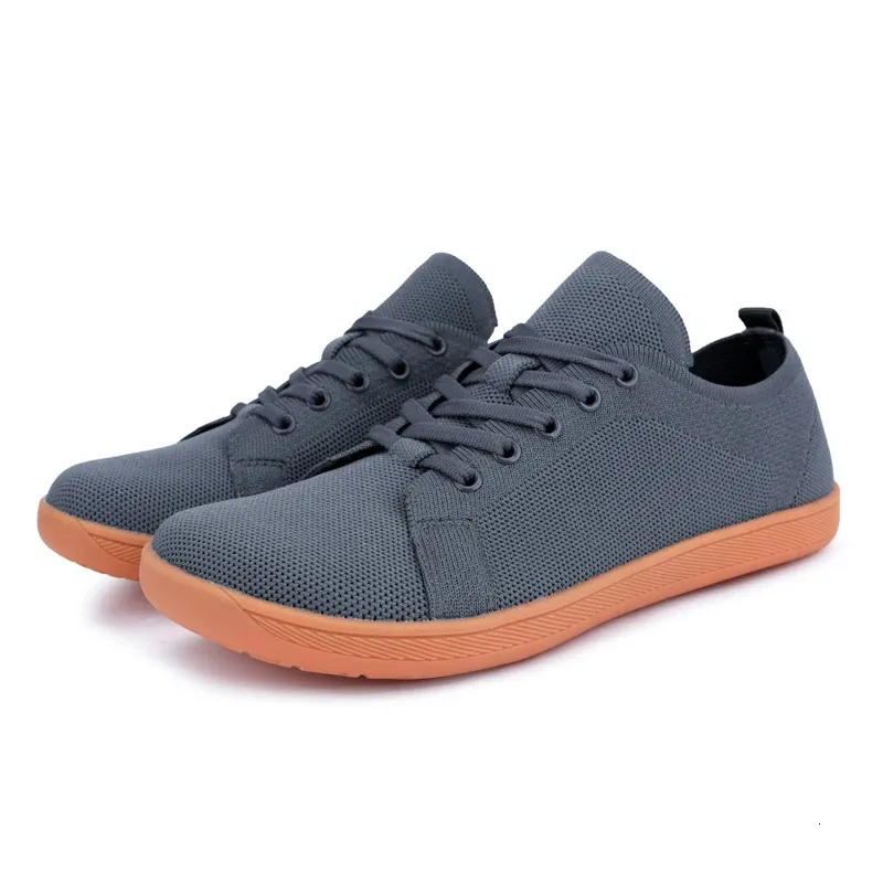 Minimalist Wide Fit Zero Drop Sole Optimal Relaxation Mens Cross Trainer Barefoot Shoes Sneakers 240627_voghion.com