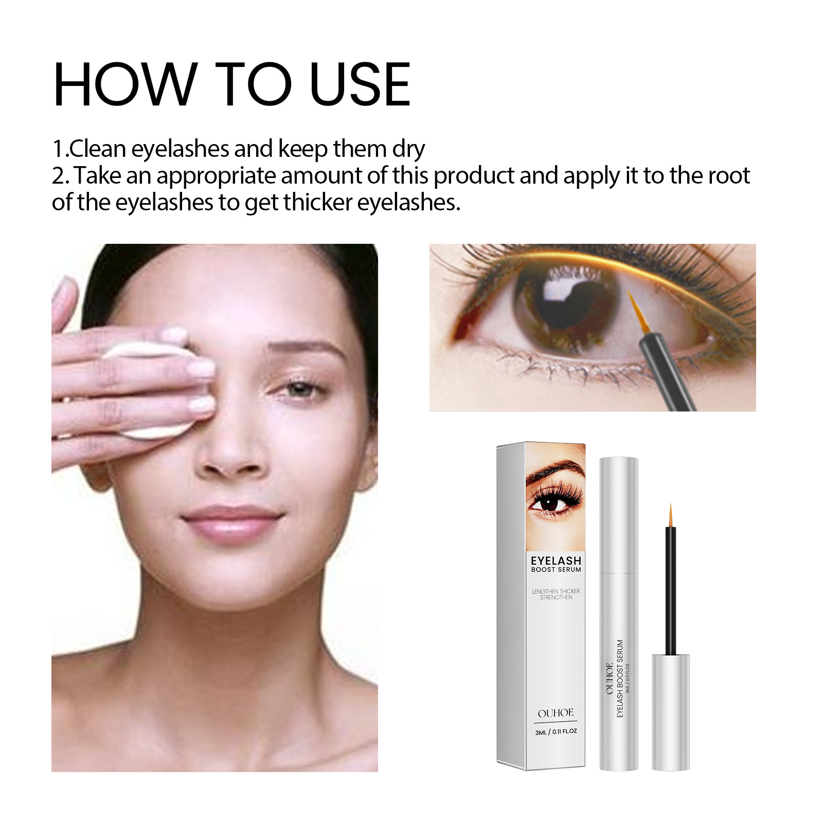 Eyelash Boost Serum Natural Curling Mascara For Fuller Lashes_voghion.com