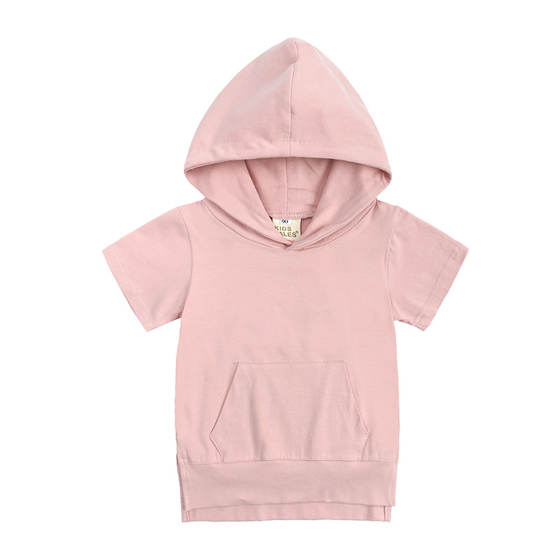 Mother&Kids Children's suit hooded short-sleeved hoodie trousers two-piece children's suit_voghion.com