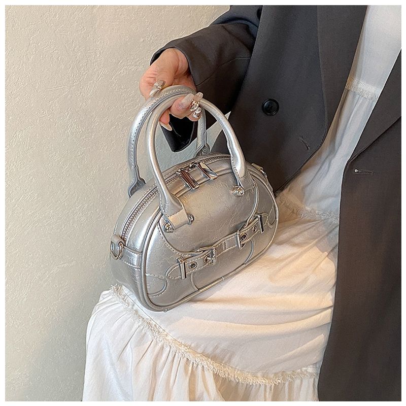 Modische Bowlingtasche zum Miehmen für Damen im Sommer 2024, neue, einfache und vielseitige Umhän,_voghion.com