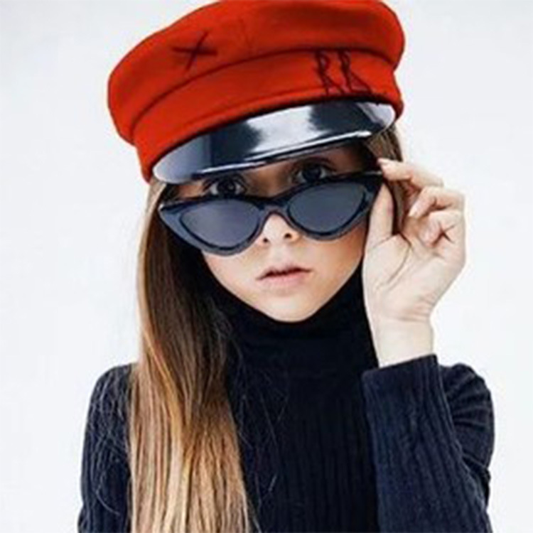 Mother&Kids Triangle cat eye children's sunglasses Fashion colorful children's sunglasses cute glasses for boys and girls