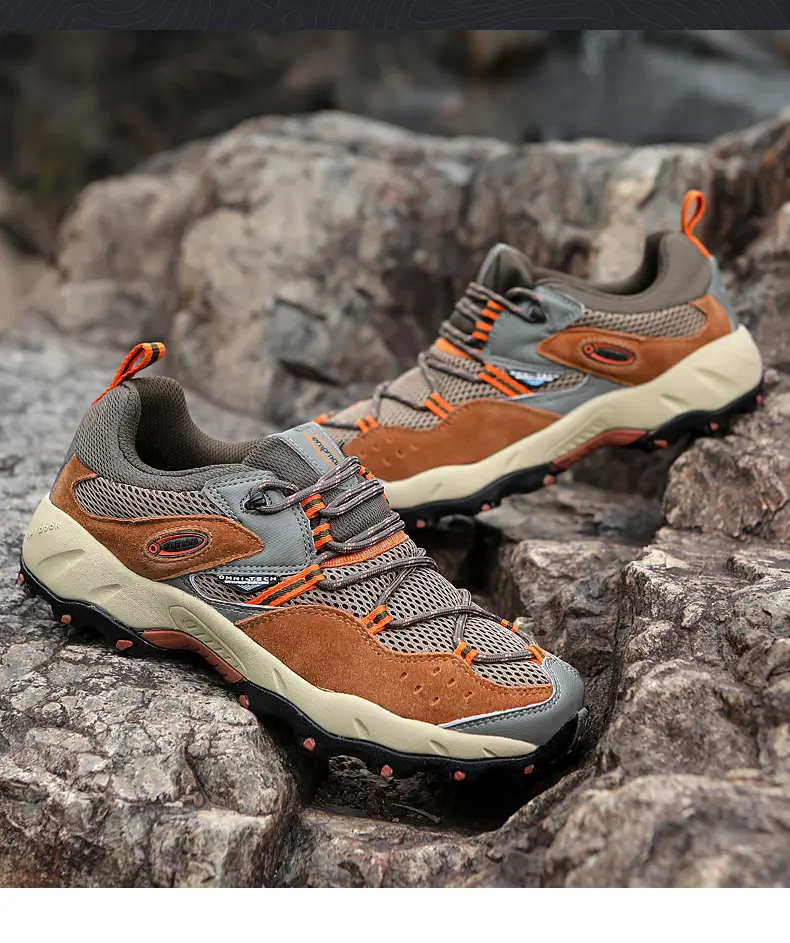 Large-size Fashion Trendy Outdoor Shoes, Casual Lightweight And Comfortable Hiking Shoes, All-season Breathable Hiking Shoes_voghion.com