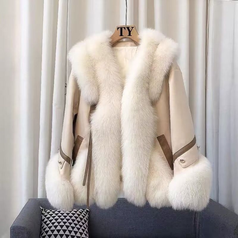 Frauen Kleidung temperament heißer mädchen winter tragen neue fuchs pelz kurze weibliche dame mantel_voghion.com