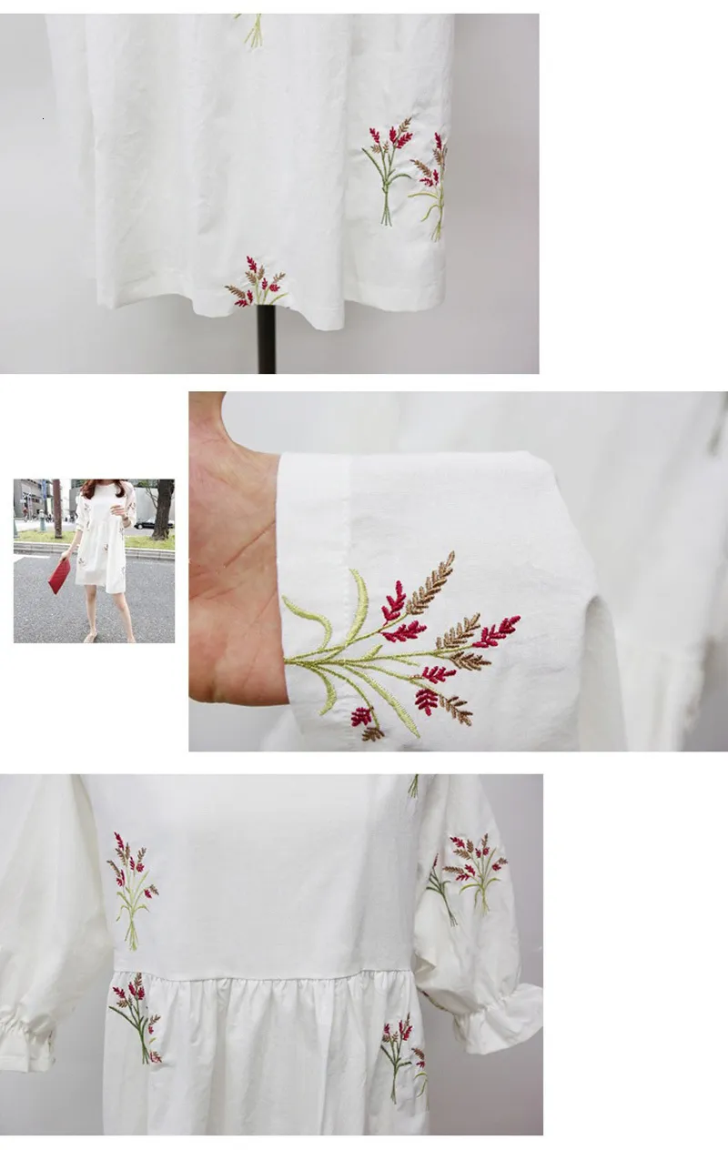 Robes vêtements chine robe florale coton lâche pour les femmes enceintes vêtements décontracté grossesse maternité 230417_voghion.com