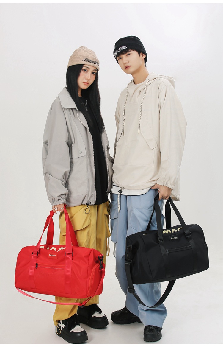Men's and women's wet dry separation fitness bag, outdoor travel with shoe compartment luggage bag, can be used as a lever handbag_voghion.com
