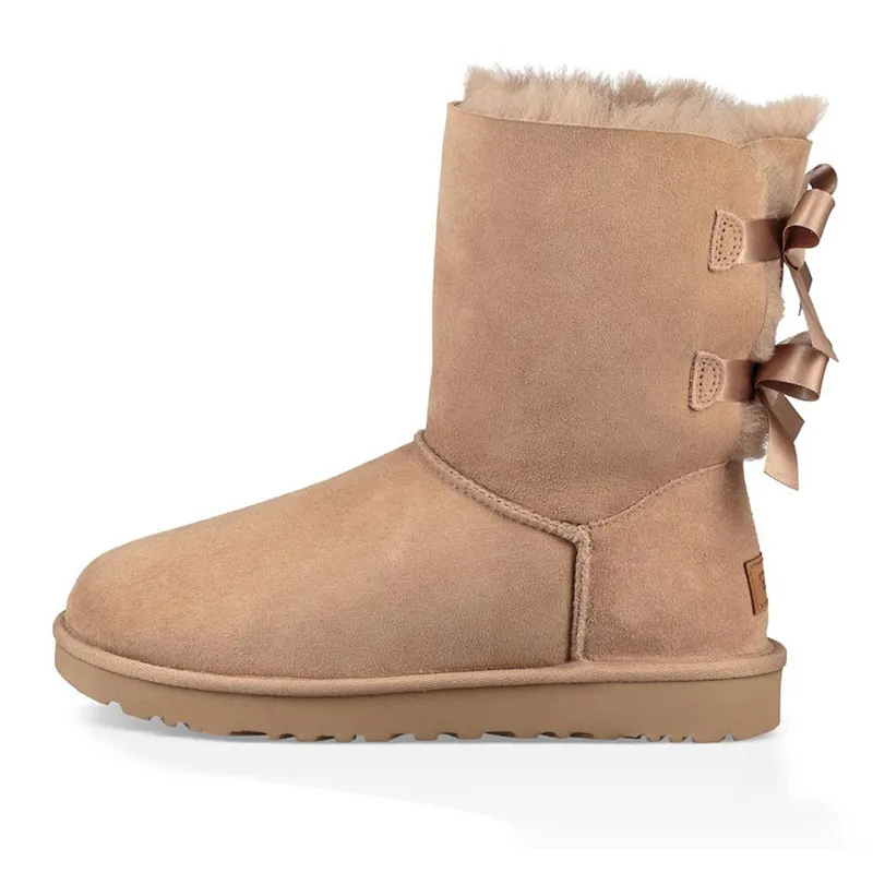 Snow Designer boots Women Winter Fashion Australia Classic Slip-On Short Ankle Knee Bow girl MINI Bailey Boot Womens_voghion.com
