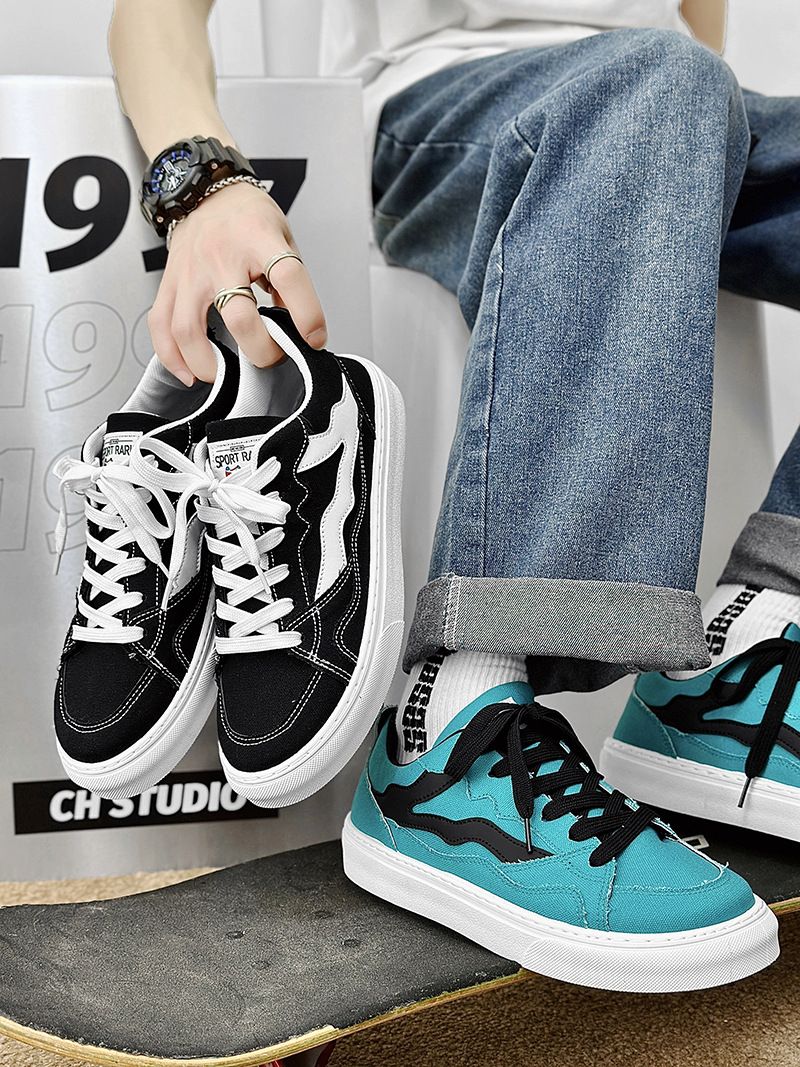 Neue Student Casual Canvas Herrenmode Board Schuhe_voghion.com