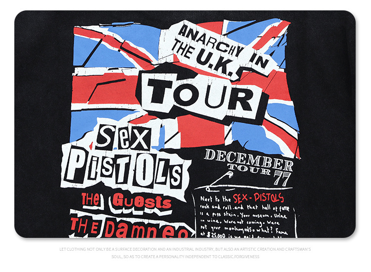 Vêtements pour hommes SUP | T-shirt à manches courtes pour hommes, nouvelle marque de mode d'été 2024, groupe de punk rock High Street_voghion.com