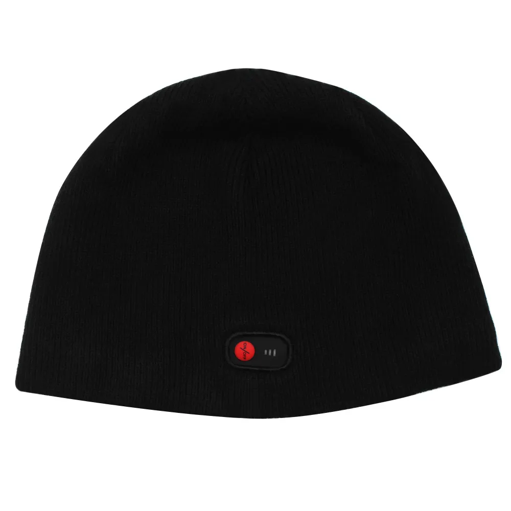 Moda- Chapéu preto aquecido de inverno para homem e mulher térmico quente_voghion.com