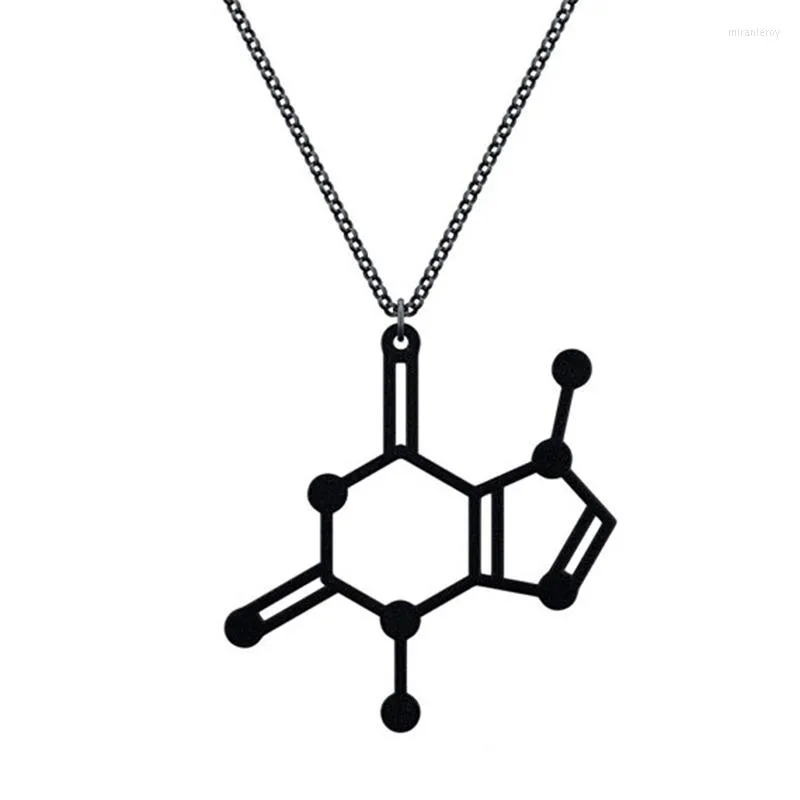 Pendant Necklaces Chocolate Molecule Necklace_voghion.com