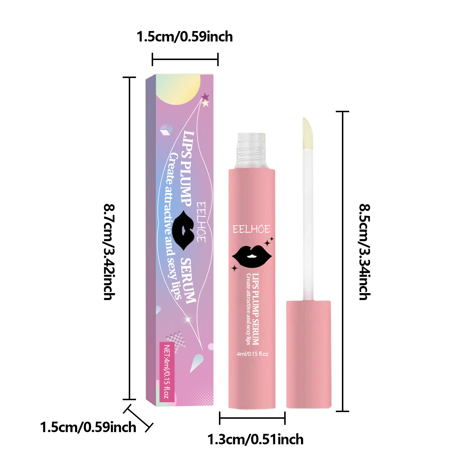 EELHOE Lip Serum Lip Moisturizing, Anti-Cracking, Hydrating, Hydrating And Smoothing Lip Lines_voghion.com