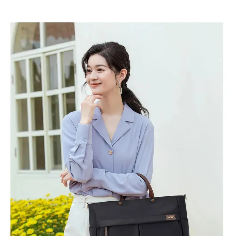 GOLF Briefcase for Women Apricot Document Handbag 14 Inch Business Laptop Tote Bag College Bags Womens Handbags Trend_voghion.com