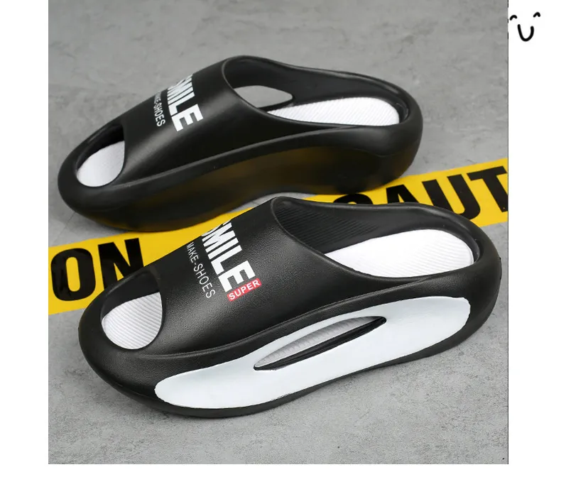 Coppia estiva spessa suola piedi passo fresco EVA uomo e donna sport pantofole alla moda_voghion.com