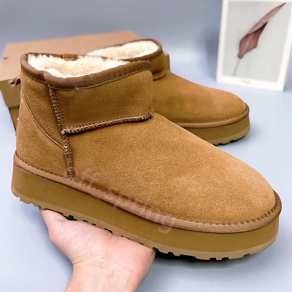 Stivali da neve da donna firmati Tasman pantofole con plateau Stivali Tazz Slide Stivali classici ultra mini Pantofole in pelle scamosciata Shearg da uomo_voghion.com