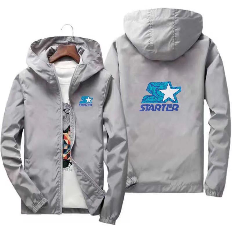 Jacketten 2022 STARTER Mark Fréijoer Hierscht Männer Sportkleeder Casual Aviator Kapuzen Schnelldréchent Moud Militär Plus Gréissten S-7XL_voghion.com