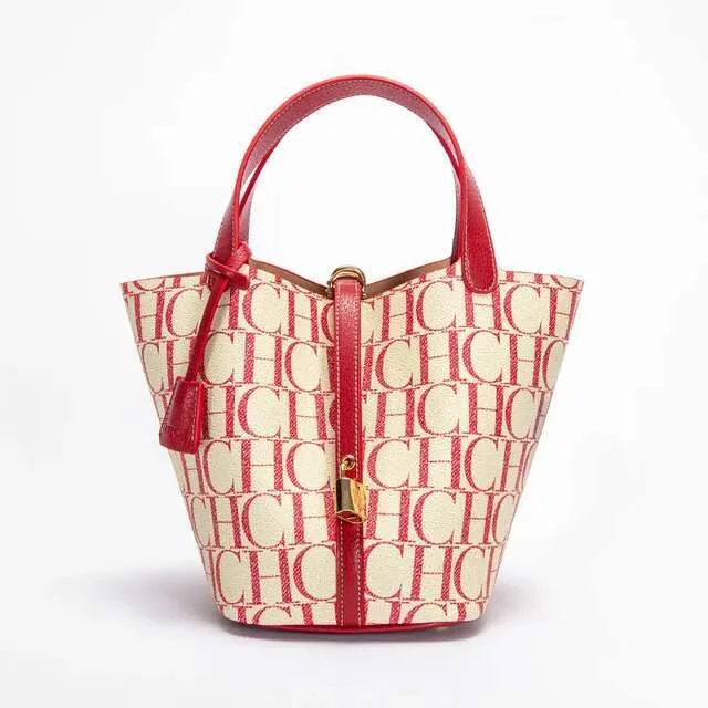 Geantă de mână CHCH nouă, imprimată cu litere, geantă crossbody la modă, geantă tip coș_voghion.com