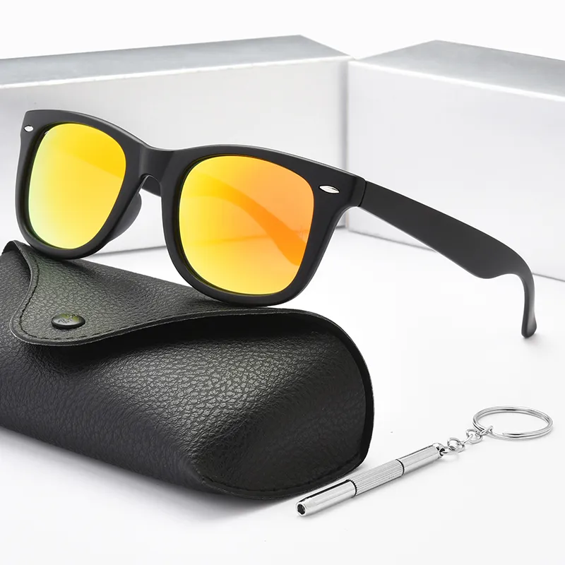 Óculos de sol masculinos retro de marca com proteção uv400_voghion.com