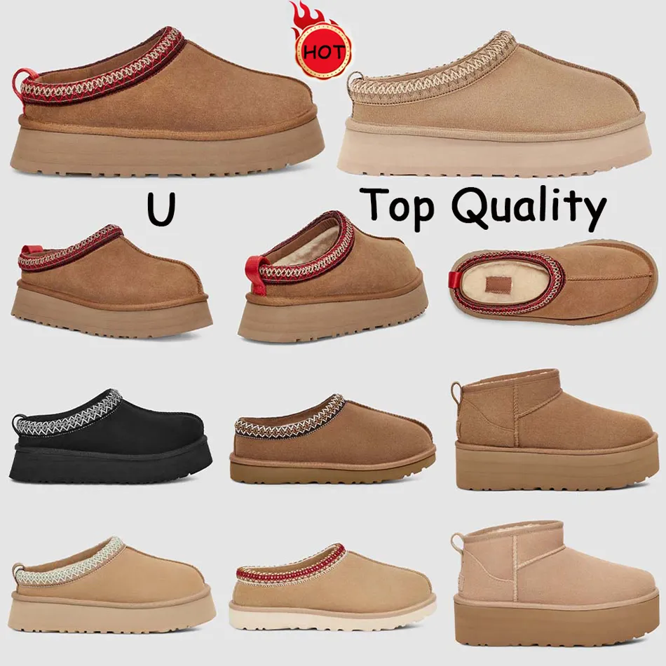 Men & Women Australia Slippesr lady boots suede chesut Tasman Fur Slides Classic Mustard Seed Ultra Mini Tazz Slippers_voghion.com