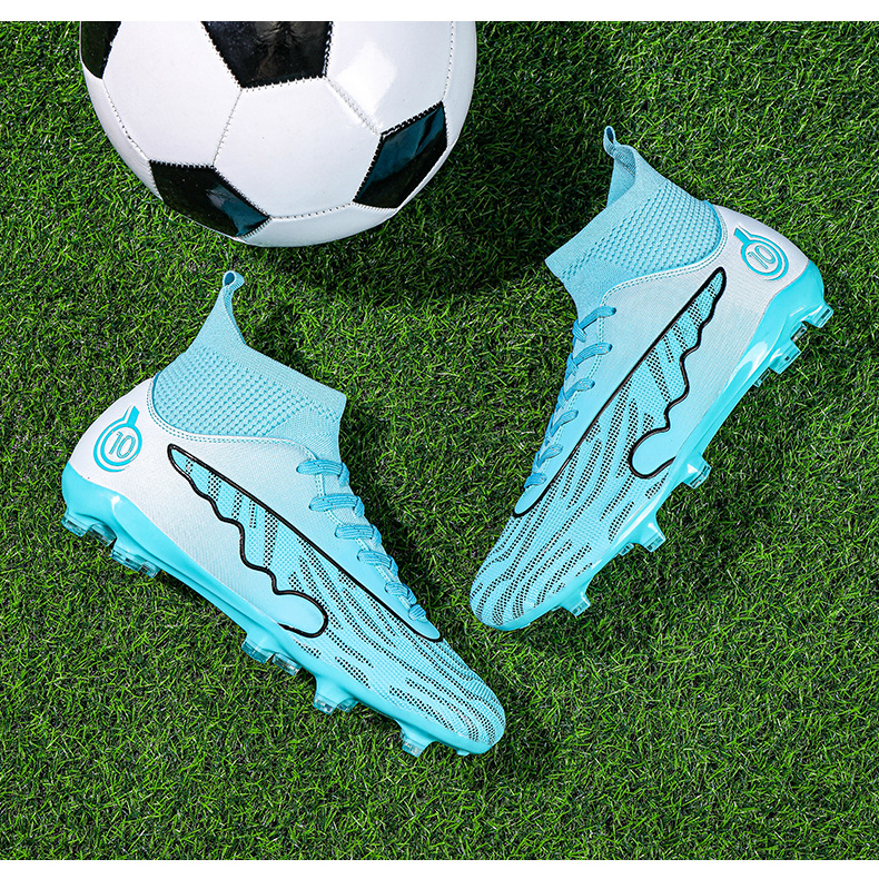 Soccer shoes Men's and women's spike crushing student game training shoes_voghion.com