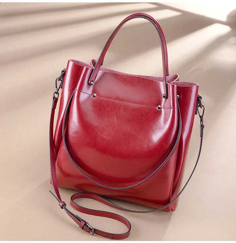 Dames handtas van echt leer in cowboy stijl als schoudertas_voghion.com