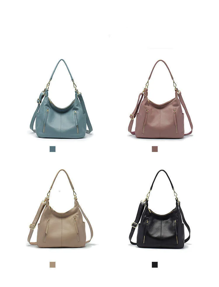 Zency Borsa a mano in vera pelle morbida di alta qualità, grande capacità, da donna, hobo, elegante, classica, a tracolla_voghion.com