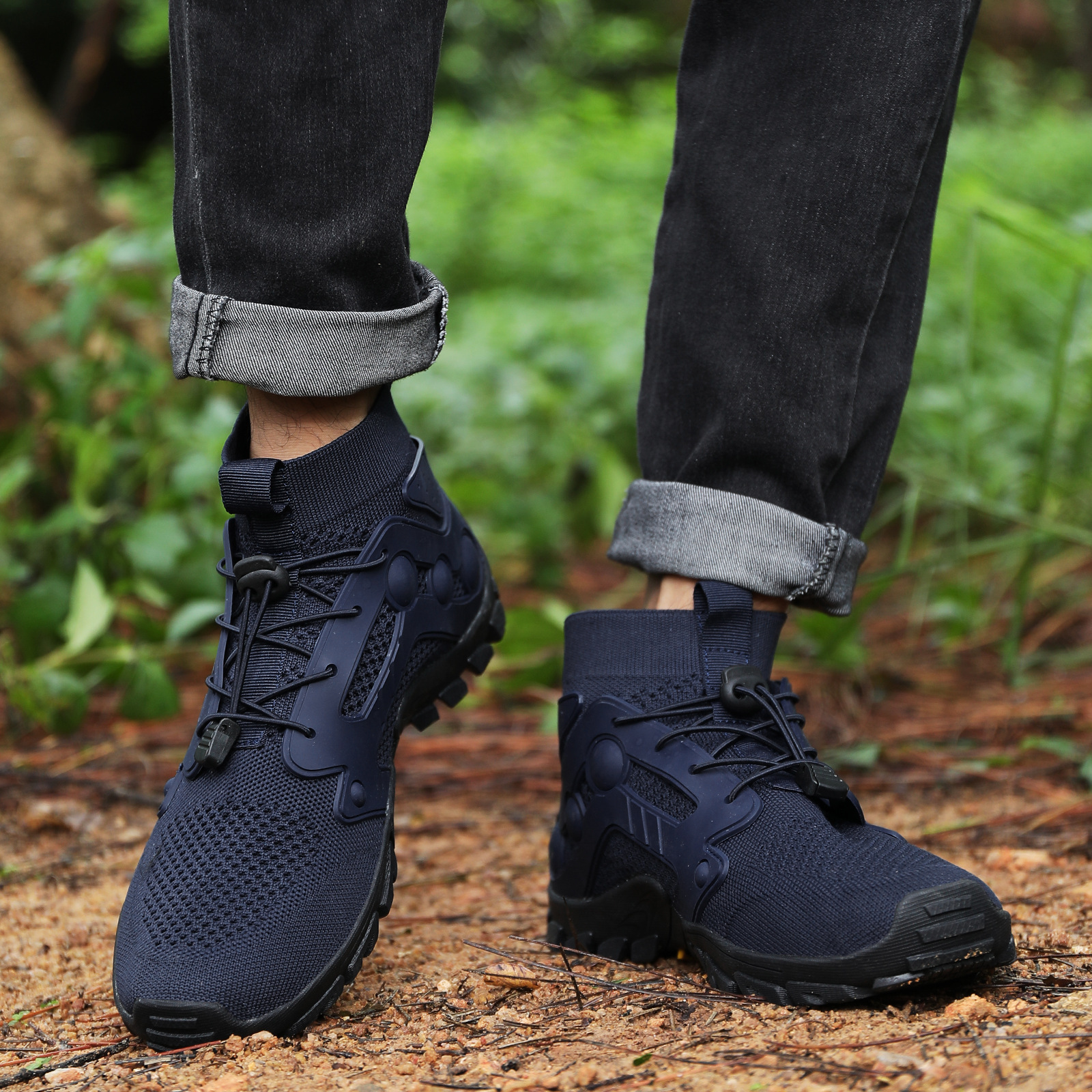 Outdoor and Women's Creek Tracing Men's Lightweight Non slip Mountaineering Hiking Shoes  Breathable Quick Drying_voghion.com
