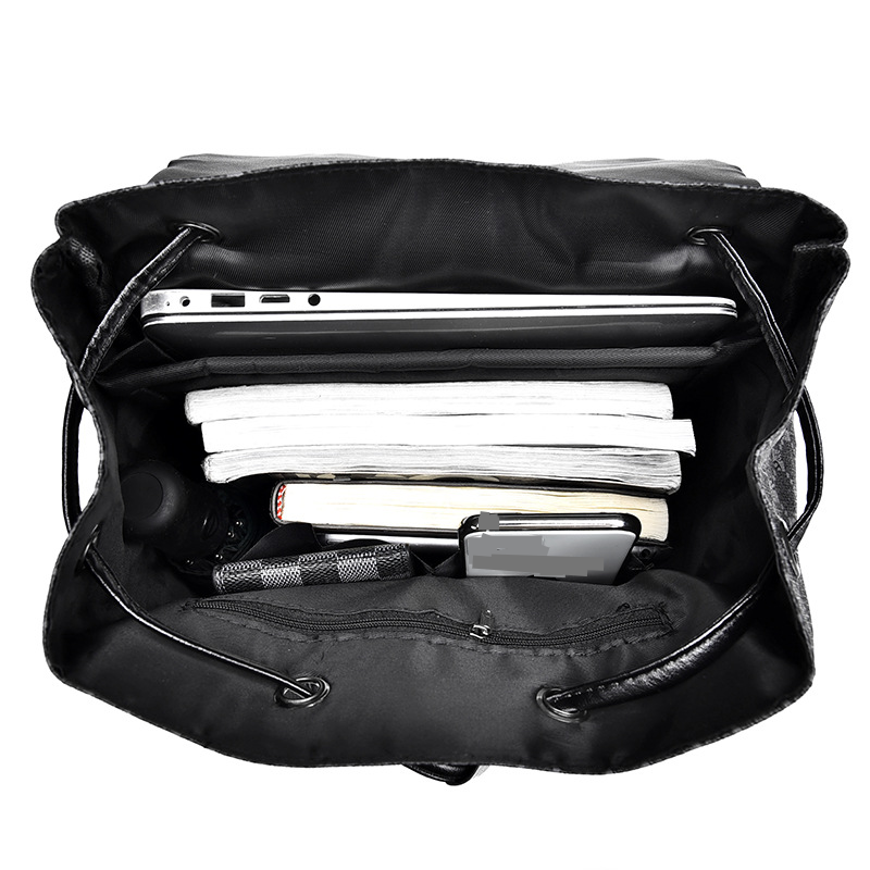 1 Stéck Duebel Schëller Männer Moud Trendy Casual Business Travel Bag, Grouss Kapazitéit Schoultasche, Computer Rucksack, Schoul_voghion.com