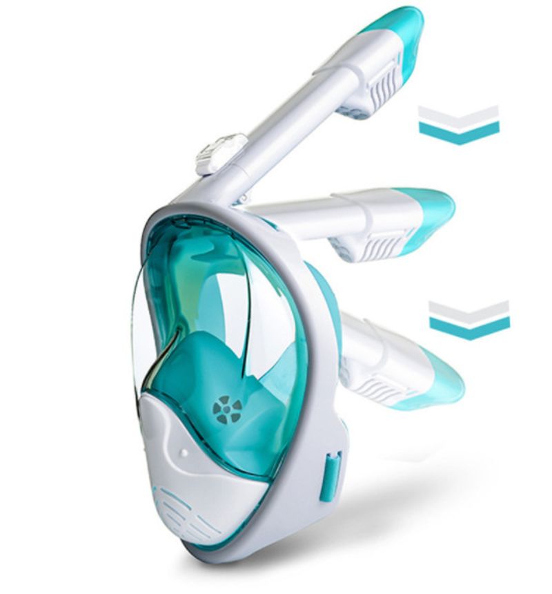 Snorkeg mask for children Nose protection silicone diving All dry snorkeg goggles_voghion.com