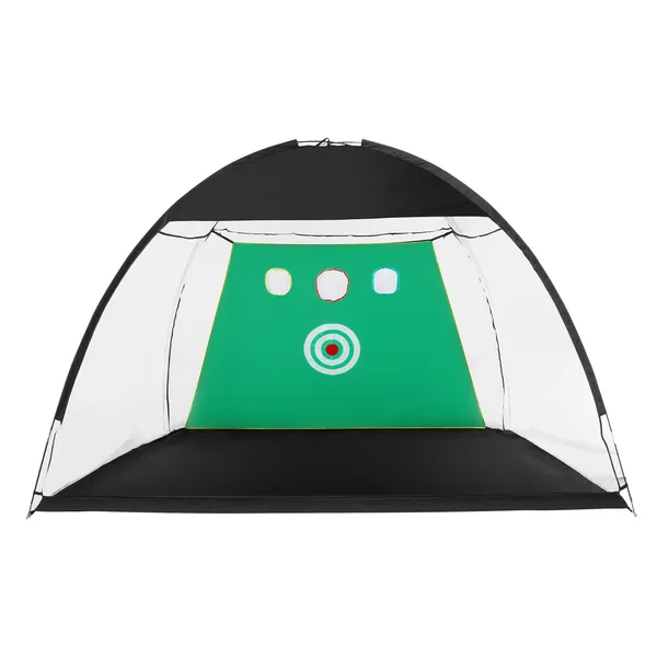 VEVOR Golf Net, 10x7ft All In 1 Golf Practice Net, Indoor Outdoor Home Golf Swing Training, Golf Hitting Aid Net With Target/Turf Mat/Balls/Tee/Carr_voghion.com