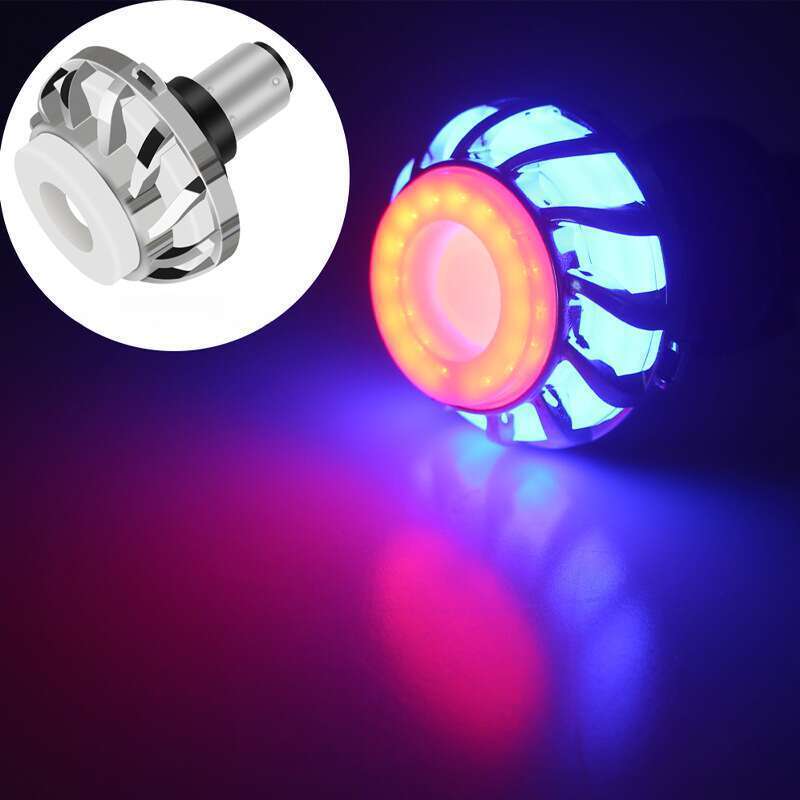 Renkli Melek Gözü Titreyen Elektrikli Motosiklet LED Arka Lambaları, Fren Lambaları ile Motosiklet Modifikasyonu_voghion.com