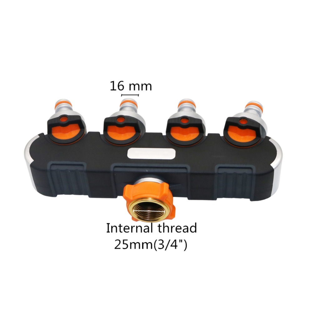 Connettori per rubinetti da giardino a 4 vie, divisore per tubi flessibili in metallo, connettore per irrigazione a goccia in plastica, strumenti per lavaggio auto, 1 pezzo_voghion.com