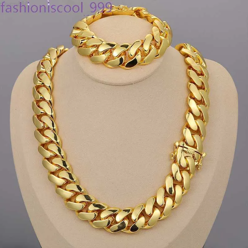 Gioielli Hip Hop all'ingrosso 20mm 10K Oro Argento Personalizzato Solido Miami Cuban Link Catena Collana Per Uomo_voghion.com